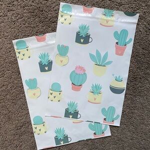 20 succulents 10x13 poly mailers